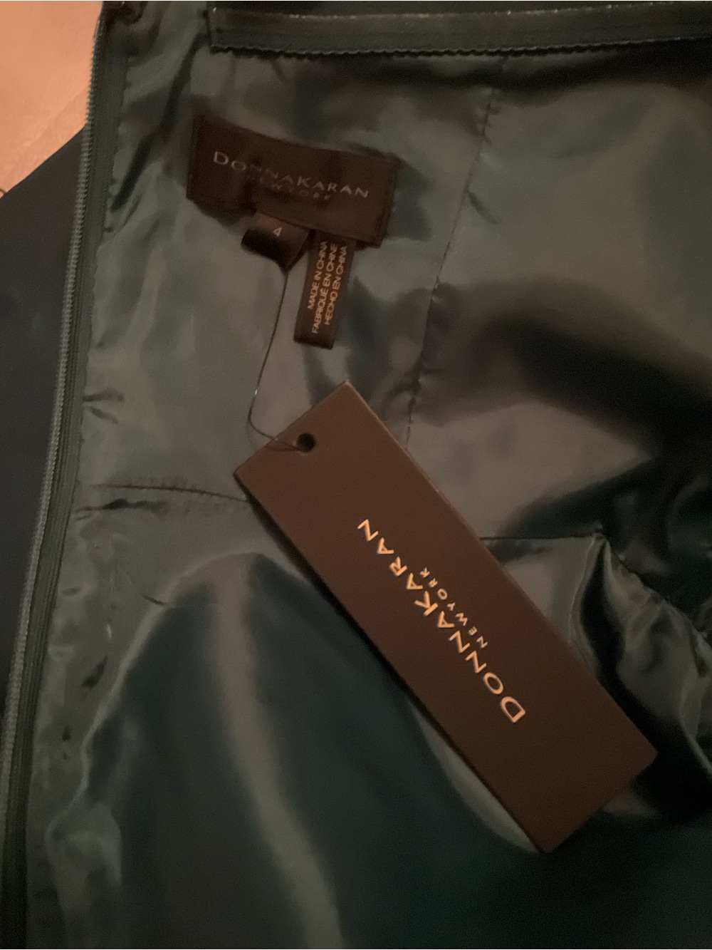 NWT Donna Karan Green Strapless Sweetheart Gown Size 4 - Picture 12 of 13
